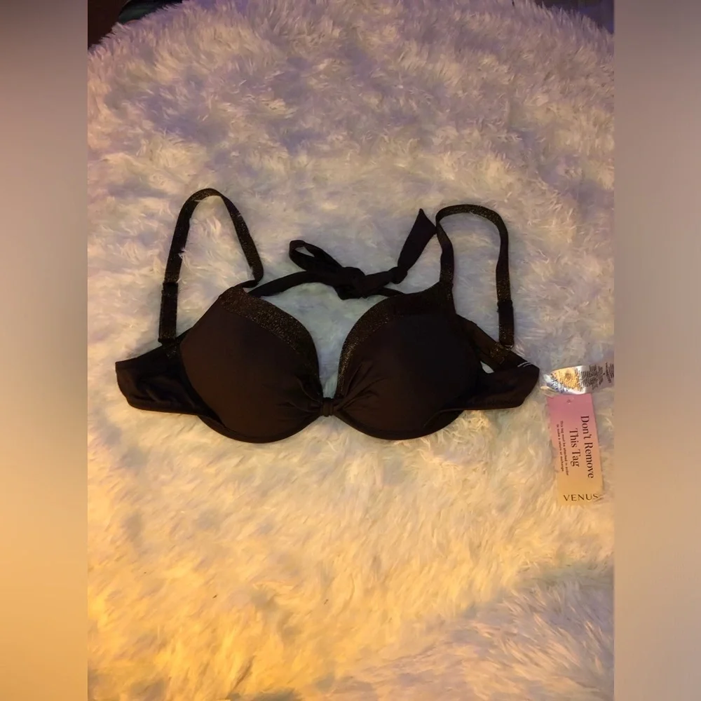 VENUS Brown Glittery Binkini Top NWOT